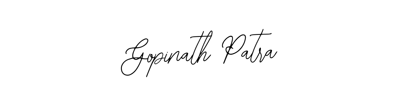 The best way (Bearetta-2O07w) to make a short signature is to pick only two or three words in your name. The name Gopinath Patra include a total of six letters. For converting this name. Gopinath Patra signature style 12 images and pictures png