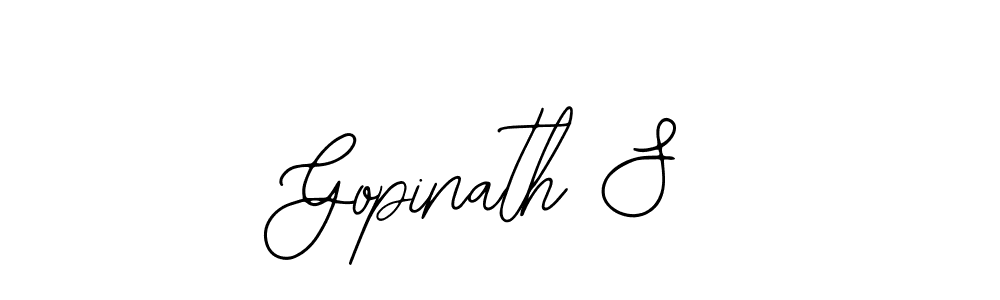 Use a signature maker to create a handwritten signature online. With this signature software, you can design (Bearetta-2O07w) your own signature for name Gopinath S. Gopinath S signature style 12 images and pictures png