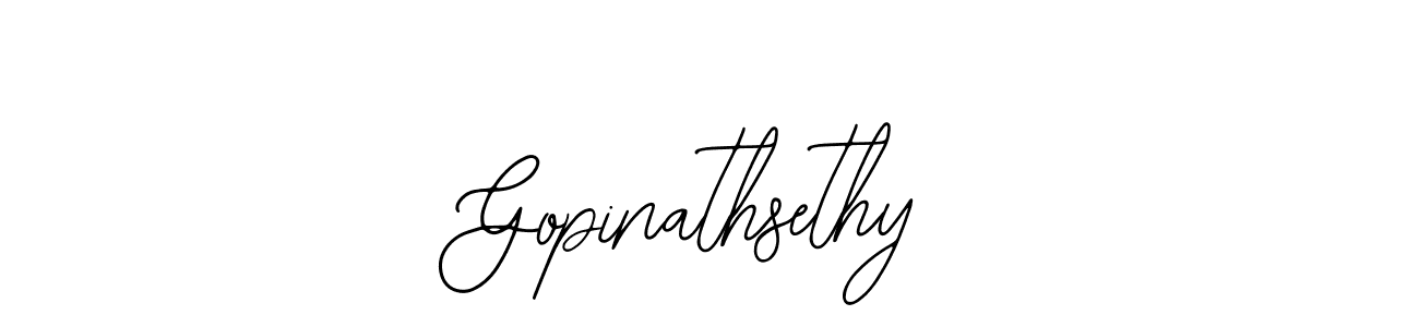 How to make Gopinathsethy signature? Bearetta-2O07w is a professional autograph style. Create handwritten signature for Gopinathsethy name. Gopinathsethy signature style 12 images and pictures png