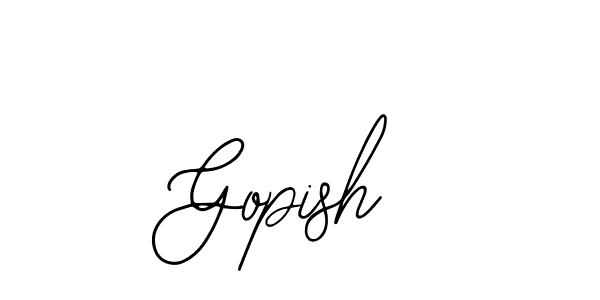 Gopish stylish signature style. Best Handwritten Sign (Bearetta-2O07w) for my name. Handwritten Signature Collection Ideas for my name Gopish. Gopish signature style 12 images and pictures png