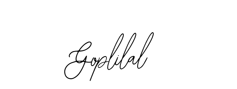 How to make Goplilal signature? Bearetta-2O07w is a professional autograph style. Create handwritten signature for Goplilal name. Goplilal signature style 12 images and pictures png