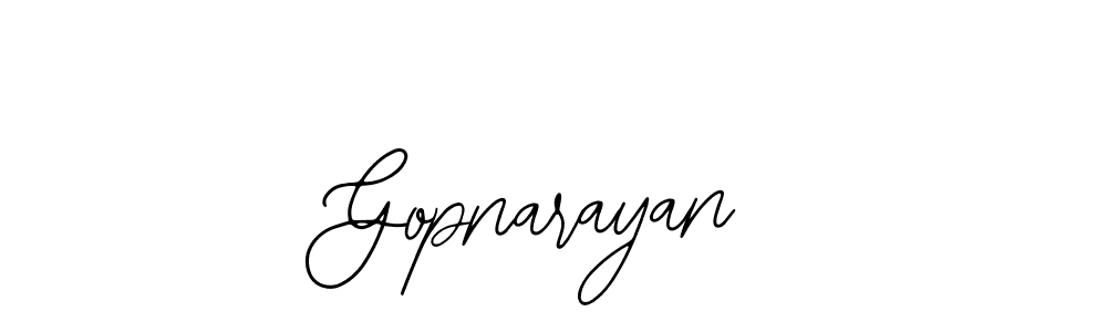 if you are searching for the best signature style for your name Gopnarayan. so please give up your signature search. here we have designed multiple signature styles  using Bearetta-2O07w. Gopnarayan signature style 12 images and pictures png