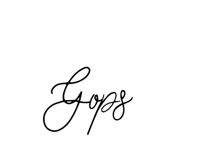 How to Draw Gops signature style? Bearetta-2O07w is a latest design signature styles for name Gops. Gops signature style 12 images and pictures png