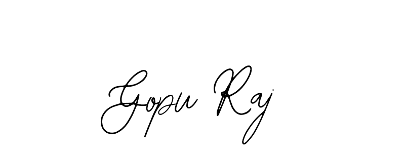 You should practise on your own different ways (Bearetta-2O07w) to write your name (Gopu Raj) in signature. don't let someone else do it for you. Gopu Raj signature style 12 images and pictures png