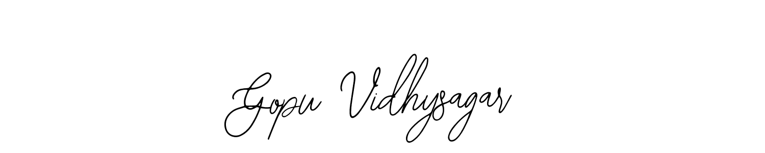 Create a beautiful signature design for name Gopu Vidhysagar. With this signature (Bearetta-2O07w) fonts, you can make a handwritten signature for free. Gopu Vidhysagar signature style 12 images and pictures png