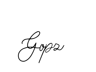 Design your own signature with our free online signature maker. With this signature software, you can create a handwritten (Bearetta-2O07w) signature for name Gopz. Gopz signature style 12 images and pictures png