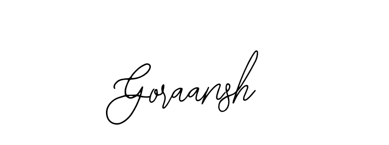 Similarly Bearetta-2O07w is the best handwritten signature design. Signature creator online .You can use it as an online autograph creator for name Goraansh. Goraansh signature style 12 images and pictures png