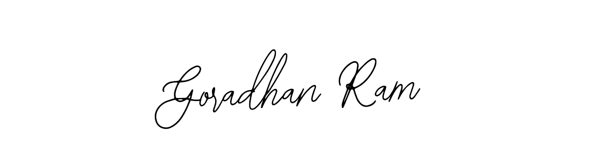 Also You can easily find your signature by using the search form. We will create Goradhan Ram name handwritten signature images for you free of cost using Bearetta-2O07w sign style. Goradhan Ram signature style 12 images and pictures png