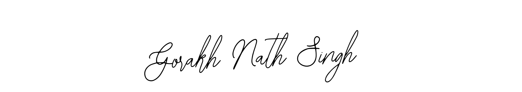 You should practise on your own different ways (Bearetta-2O07w) to write your name (Gorakh Nath Singh) in signature. don't let someone else do it for you. Gorakh Nath Singh signature style 12 images and pictures png