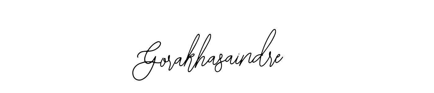 How to make Gorakhasaindre name signature. Use Bearetta-2O07w style for creating short signs online. This is the latest handwritten sign. Gorakhasaindre signature style 12 images and pictures png