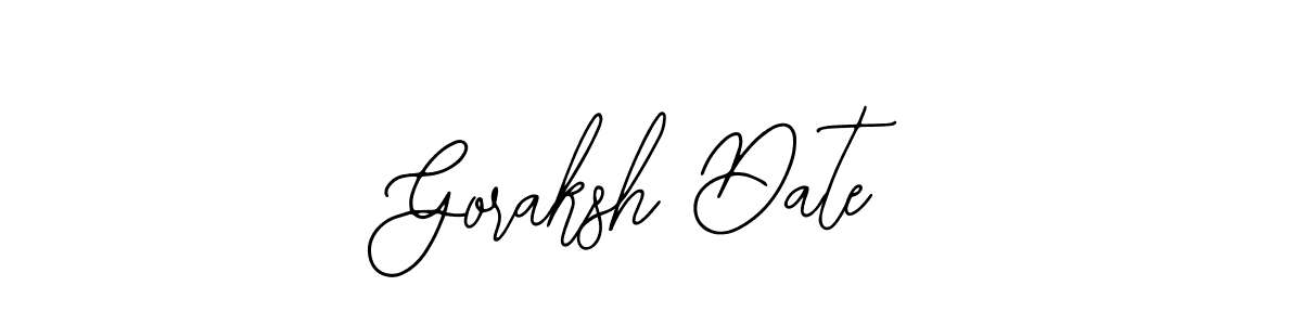 How to make Goraksh Date signature? Bearetta-2O07w is a professional autograph style. Create handwritten signature for Goraksh Date name. Goraksh Date signature style 12 images and pictures png
