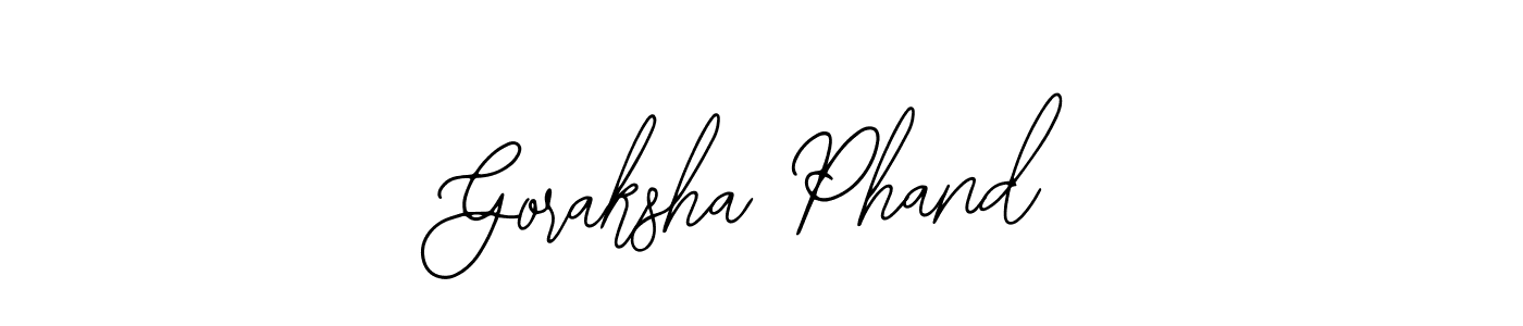 Make a beautiful signature design for name Goraksha Phand. With this signature (Bearetta-2O07w) style, you can create a handwritten signature for free. Goraksha Phand signature style 12 images and pictures png