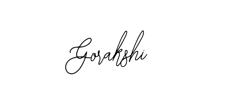 How to make Gorakshi name signature. Use Bearetta-2O07w style for creating short signs online. This is the latest handwritten sign. Gorakshi signature style 12 images and pictures png