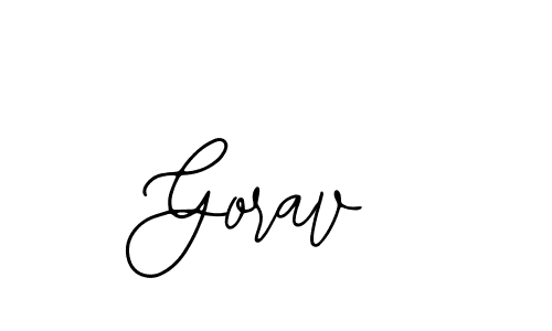How to make Gorav signature? Bearetta-2O07w is a professional autograph style. Create handwritten signature for Gorav name. Gorav signature style 12 images and pictures png