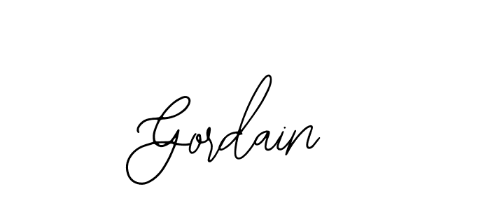 Gordain stylish signature style. Best Handwritten Sign (Bearetta-2O07w) for my name. Handwritten Signature Collection Ideas for my name Gordain. Gordain signature style 12 images and pictures png