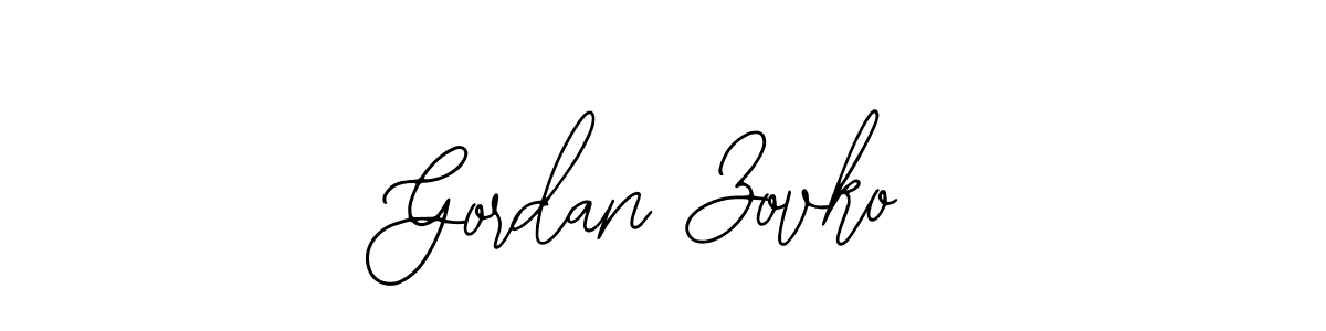 Gordan Zovko stylish signature style. Best Handwritten Sign (Bearetta-2O07w) for my name. Handwritten Signature Collection Ideas for my name Gordan Zovko. Gordan Zovko signature style 12 images and pictures png