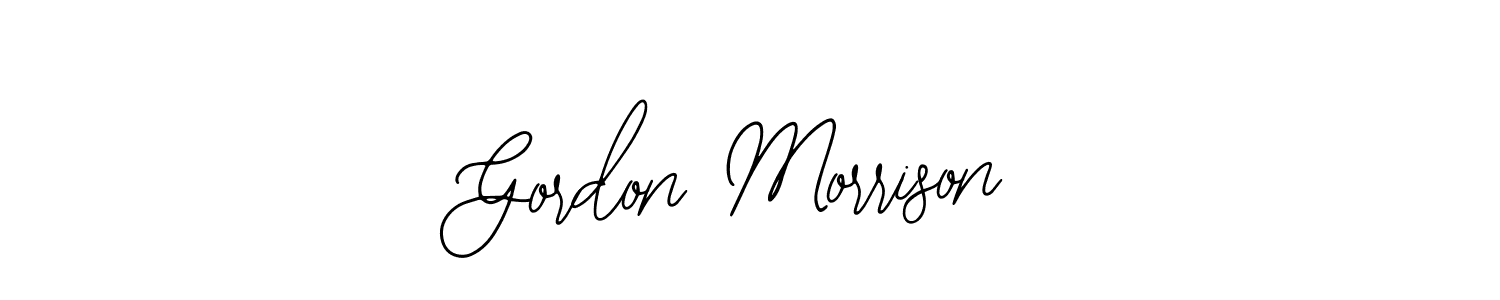 Gordon Morrison stylish signature style. Best Handwritten Sign (Bearetta-2O07w) for my name. Handwritten Signature Collection Ideas for my name Gordon Morrison. Gordon Morrison signature style 12 images and pictures png