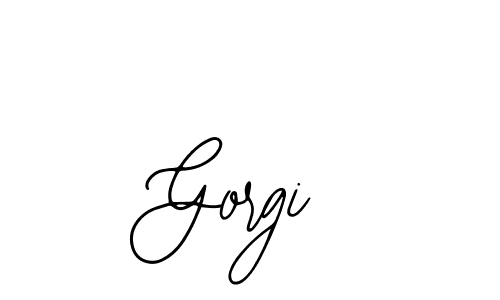 Use a signature maker to create a handwritten signature online. With this signature software, you can design (Bearetta-2O07w) your own signature for name Gorgi. Gorgi signature style 12 images and pictures png