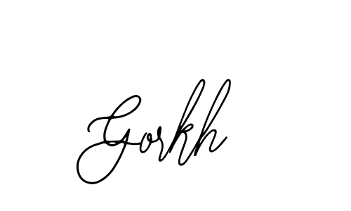 The best way (Bearetta-2O07w) to make a short signature is to pick only two or three words in your name. The name Gorkh include a total of six letters. For converting this name. Gorkh signature style 12 images and pictures png