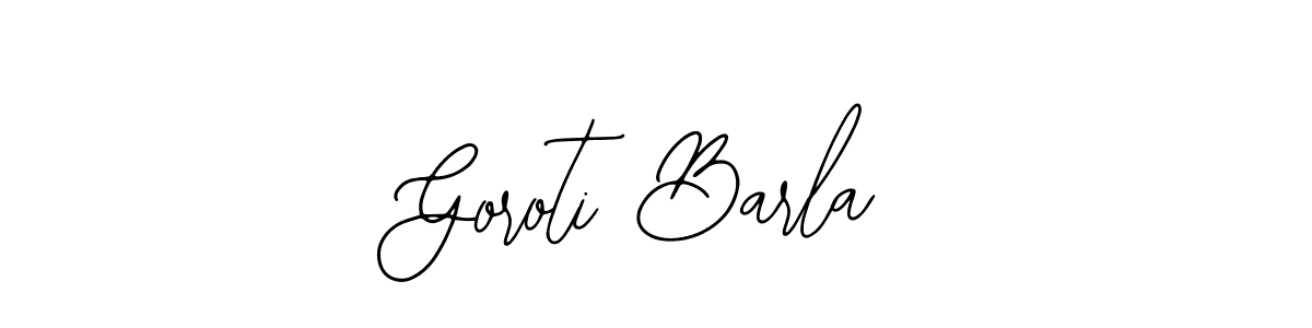 Use a signature maker to create a handwritten signature online. With this signature software, you can design (Bearetta-2O07w) your own signature for name Goroti Barla. Goroti Barla signature style 12 images and pictures png