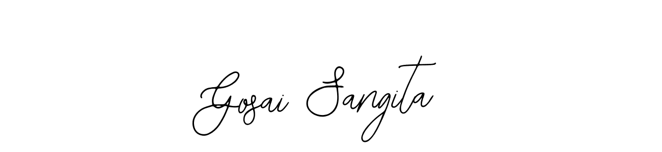 Make a beautiful signature design for name Gosai Sangita. Use this online signature maker to create a handwritten signature for free. Gosai Sangita signature style 12 images and pictures png