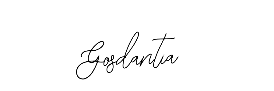 Use a signature maker to create a handwritten signature online. With this signature software, you can design (Bearetta-2O07w) your own signature for name Gosdantia. Gosdantia signature style 12 images and pictures png