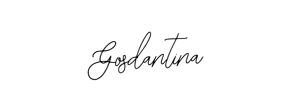 Bearetta-2O07w is a professional signature style that is perfect for those who want to add a touch of class to their signature. It is also a great choice for those who want to make their signature more unique. Get Gosdantina name to fancy signature for free. Gosdantina signature style 12 images and pictures png