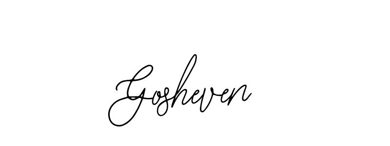 Make a beautiful signature design for name Gosheven. Use this online signature maker to create a handwritten signature for free. Gosheven signature style 12 images and pictures png