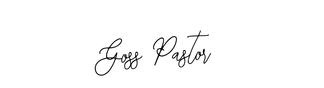 It looks lik you need a new signature style for name Goss Pastor. Design unique handwritten (Bearetta-2O07w) signature with our free signature maker in just a few clicks. Goss Pastor signature style 12 images and pictures png