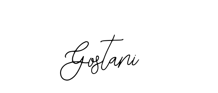 The best way (Bearetta-2O07w) to make a short signature is to pick only two or three words in your name. The name Gostani include a total of six letters. For converting this name. Gostani signature style 12 images and pictures png