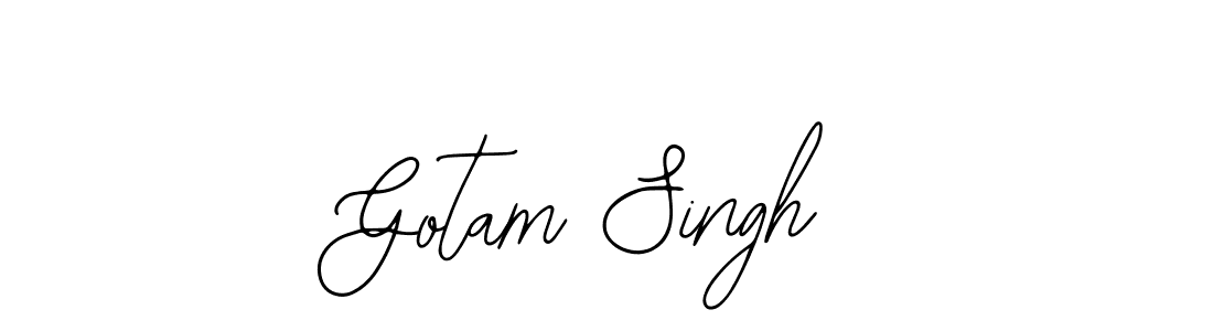 if you are searching for the best signature style for your name Gotam Singh. so please give up your signature search. here we have designed multiple signature styles  using Bearetta-2O07w. Gotam Singh signature style 12 images and pictures png