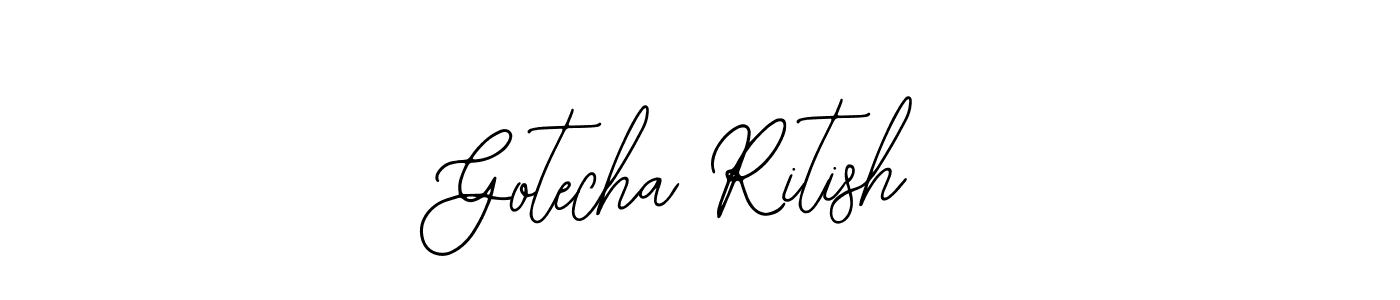 Make a beautiful signature design for name Gotecha Ritish. Use this online signature maker to create a handwritten signature for free. Gotecha Ritish signature style 12 images and pictures png