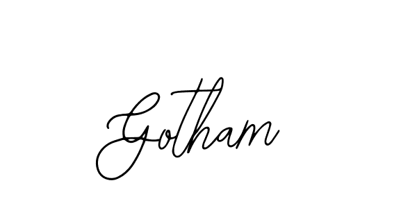 Gotham stylish signature style. Best Handwritten Sign (Bearetta-2O07w) for my name. Handwritten Signature Collection Ideas for my name Gotham. Gotham signature style 12 images and pictures png