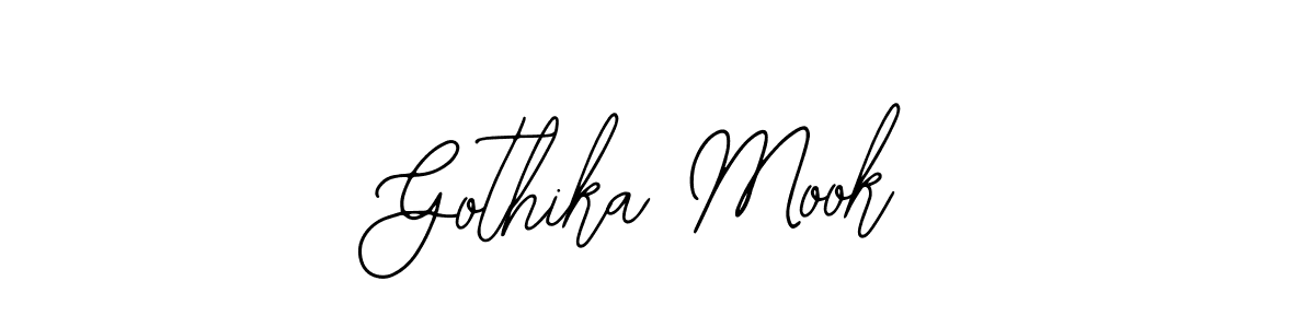 Use a signature maker to create a handwritten signature online. With this signature software, you can design (Bearetta-2O07w) your own signature for name Gothika Mook. Gothika Mook signature style 12 images and pictures png