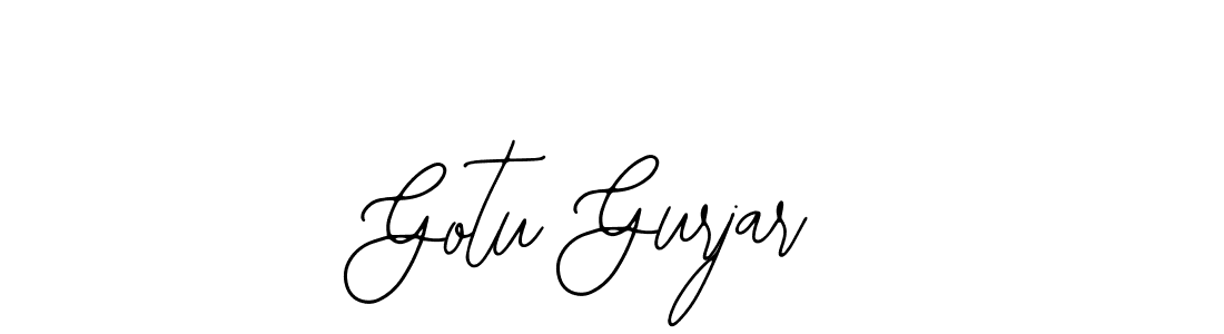 Design your own signature with our free online signature maker. With this signature software, you can create a handwritten (Bearetta-2O07w) signature for name Gotu Gurjar. Gotu Gurjar signature style 12 images and pictures png