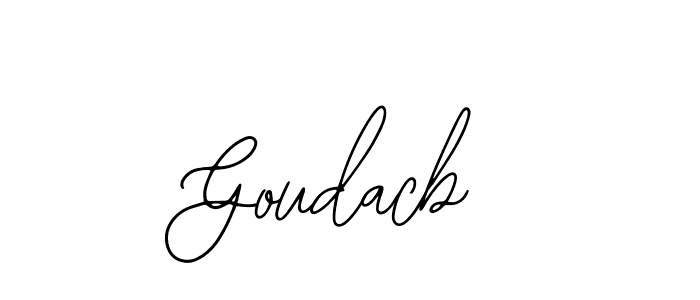 Use a signature maker to create a handwritten signature online. With this signature software, you can design (Bearetta-2O07w) your own signature for name Goudacb. Goudacb signature style 12 images and pictures png