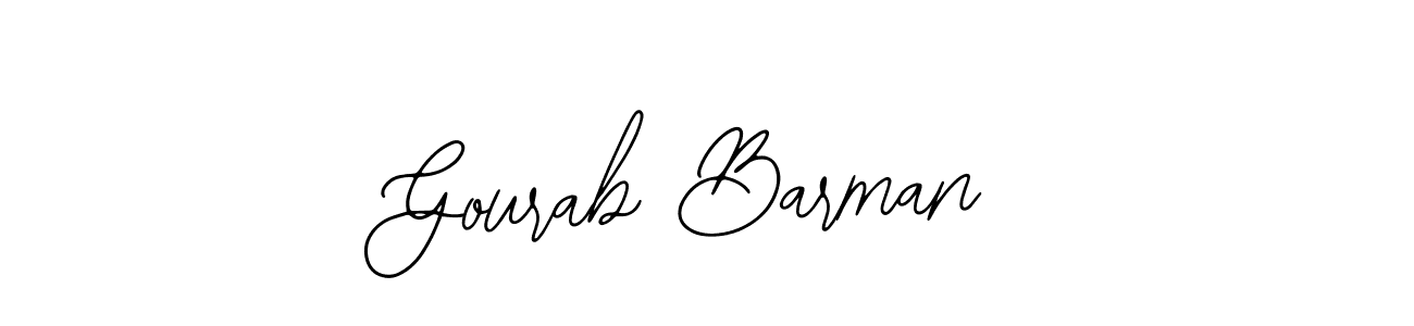 Gourab Barman stylish signature style. Best Handwritten Sign (Bearetta-2O07w) for my name. Handwritten Signature Collection Ideas for my name Gourab Barman. Gourab Barman signature style 12 images and pictures png