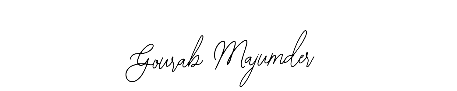 Bearetta-2O07w is a professional signature style that is perfect for those who want to add a touch of class to their signature. It is also a great choice for those who want to make their signature more unique. Get Gourab Majumder name to fancy signature for free. Gourab Majumder signature style 12 images and pictures png