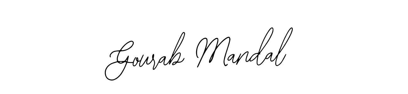 Use a signature maker to create a handwritten signature online. With this signature software, you can design (Bearetta-2O07w) your own signature for name Gourab Mandal. Gourab Mandal signature style 12 images and pictures png