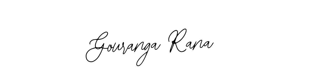 The best way (Bearetta-2O07w) to make a short signature is to pick only two or three words in your name. The name Gouranga Rana include a total of six letters. For converting this name. Gouranga Rana signature style 12 images and pictures png