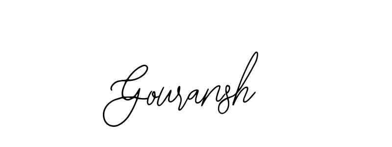 Design your own signature with our free online signature maker. With this signature software, you can create a handwritten (Bearetta-2O07w) signature for name Gouransh. Gouransh signature style 12 images and pictures png