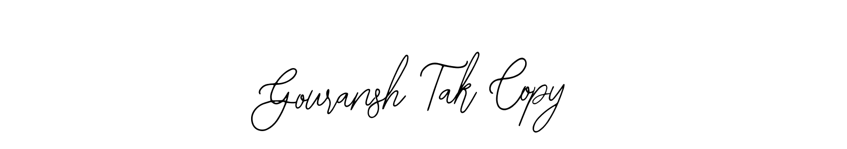 Create a beautiful signature design for name Gouransh Tak Copy. With this signature (Bearetta-2O07w) fonts, you can make a handwritten signature for free. Gouransh Tak Copy signature style 12 images and pictures png