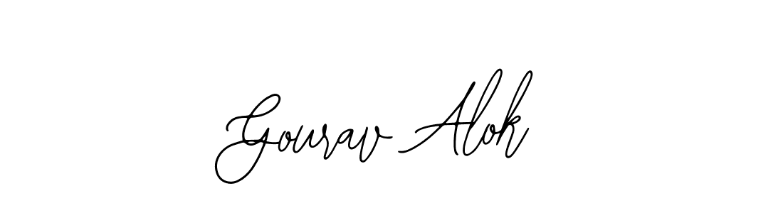 You should practise on your own different ways (Bearetta-2O07w) to write your name (Gourav Alok) in signature. don't let someone else do it for you. Gourav Alok signature style 12 images and pictures png