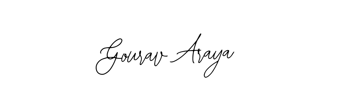 Make a beautiful signature design for name Gourav Araya. Use this online signature maker to create a handwritten signature for free. Gourav Araya signature style 12 images and pictures png
