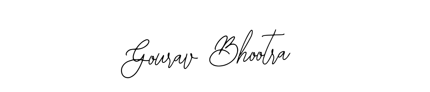 You should practise on your own different ways (Bearetta-2O07w) to write your name (Gourav Bhootra) in signature. don't let someone else do it for you. Gourav Bhootra signature style 12 images and pictures png