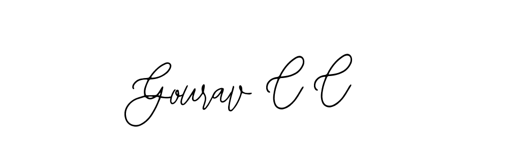 Similarly Bearetta-2O07w is the best handwritten signature design. Signature creator online .You can use it as an online autograph creator for name Gourav C C. Gourav C C signature style 12 images and pictures png