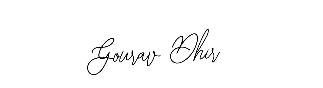 Also we have Gourav Dhir name is the best signature style. Create professional handwritten signature collection using Bearetta-2O07w autograph style. Gourav Dhir signature style 12 images and pictures png