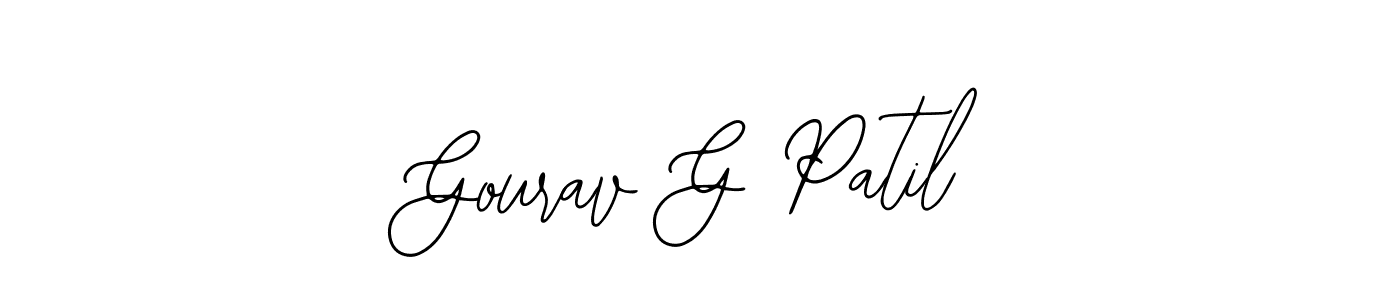 Use a signature maker to create a handwritten signature online. With this signature software, you can design (Bearetta-2O07w) your own signature for name Gourav G Patil. Gourav G Patil signature style 12 images and pictures png