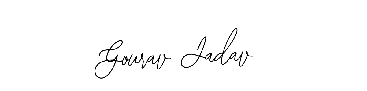 Make a beautiful signature design for name Gourav Jadav. Use this online signature maker to create a handwritten signature for free. Gourav Jadav signature style 12 images and pictures png