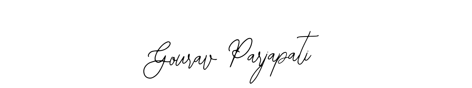 Also we have Gourav Parjapati name is the best signature style. Create professional handwritten signature collection using Bearetta-2O07w autograph style. Gourav Parjapati signature style 12 images and pictures png